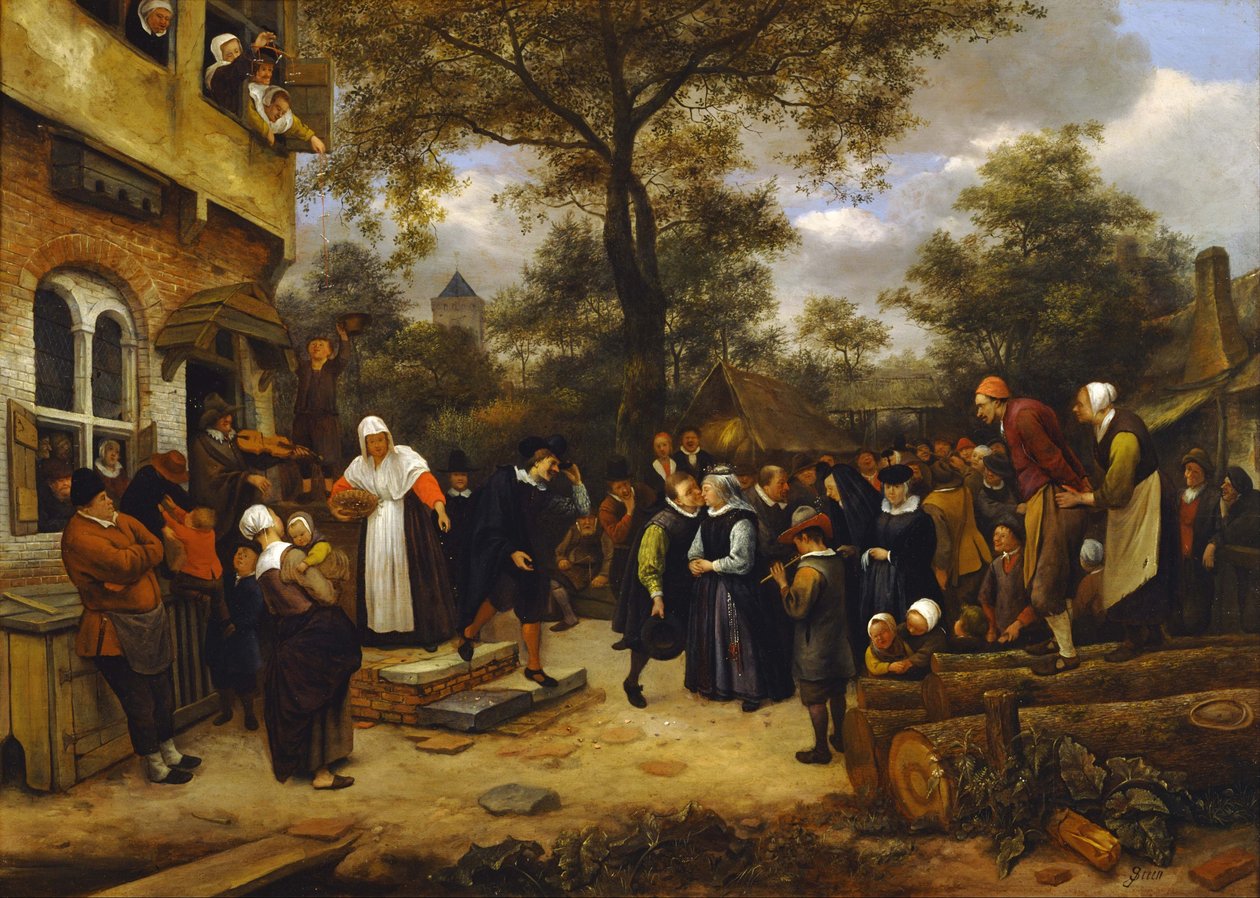 Landsby bryllup af Jan Havickszoon Steen