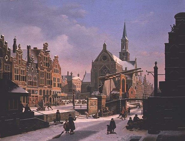 Byscene om vinteren af Jan Hendrik Verheyen