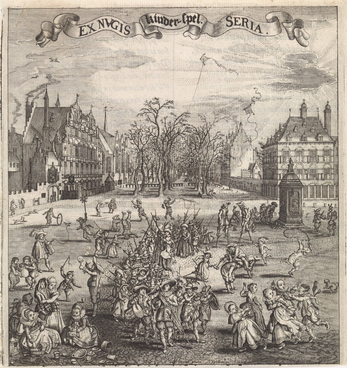Børnespil i Haag Børnespil (titel på objekt) af Jan Hendriksz. Verstraelen