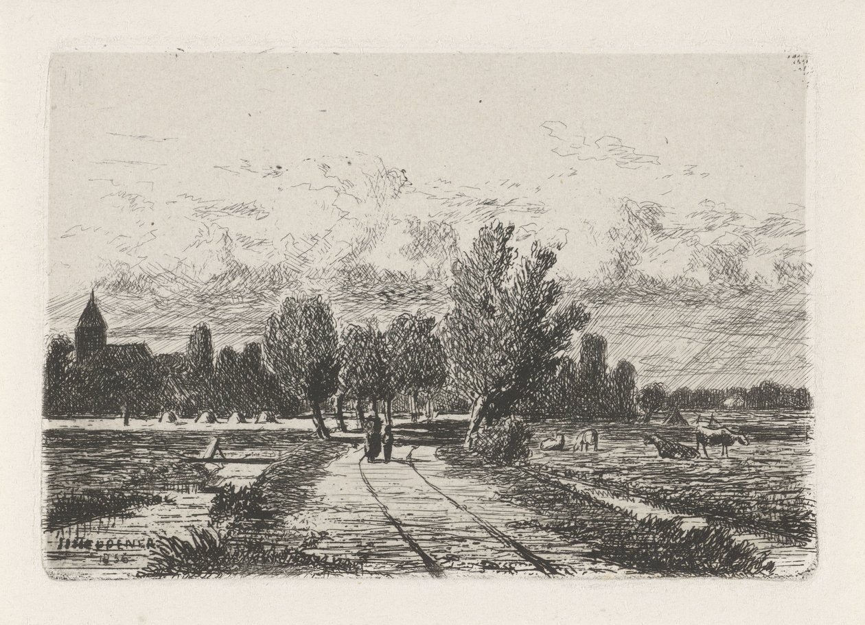 polderlandskab af Jan Heppener