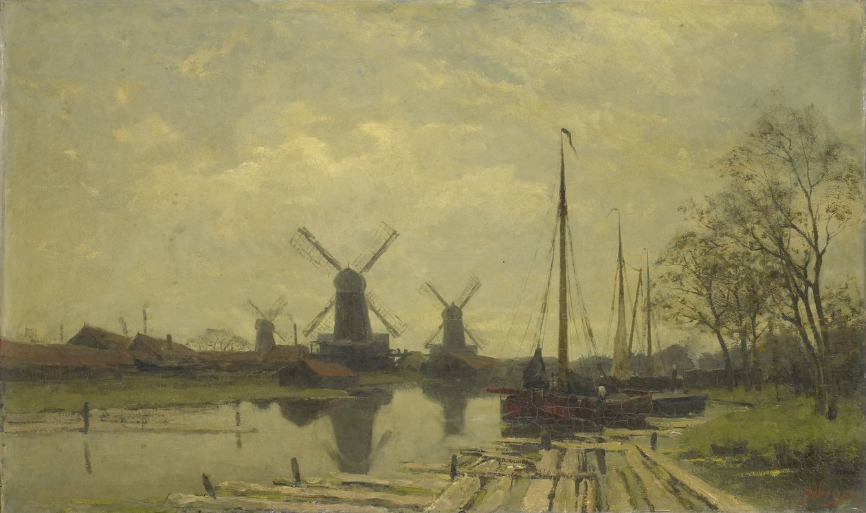 Vandvej nær Baarsjes, Amsterdam af Jan Hillebrand Wijsmuller