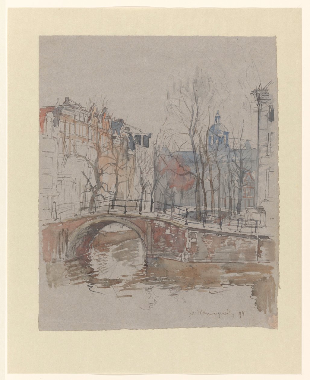 Warmoesgracht af Jan Hoynck van Papendrecht