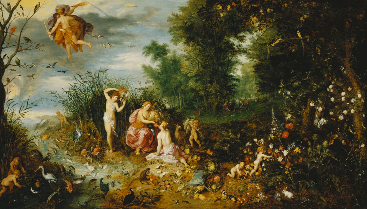 De fire elementer, af Jan II Brueghel