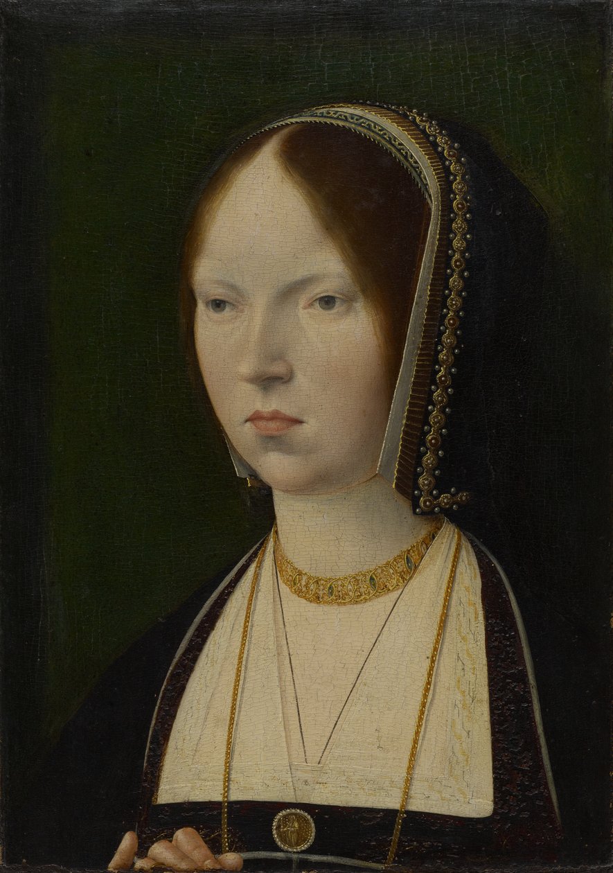 En kvinde, traditionelt identificeret som Isabella I fra Castilla, c.1492-97 (olie på panel) af Jan II Provost
