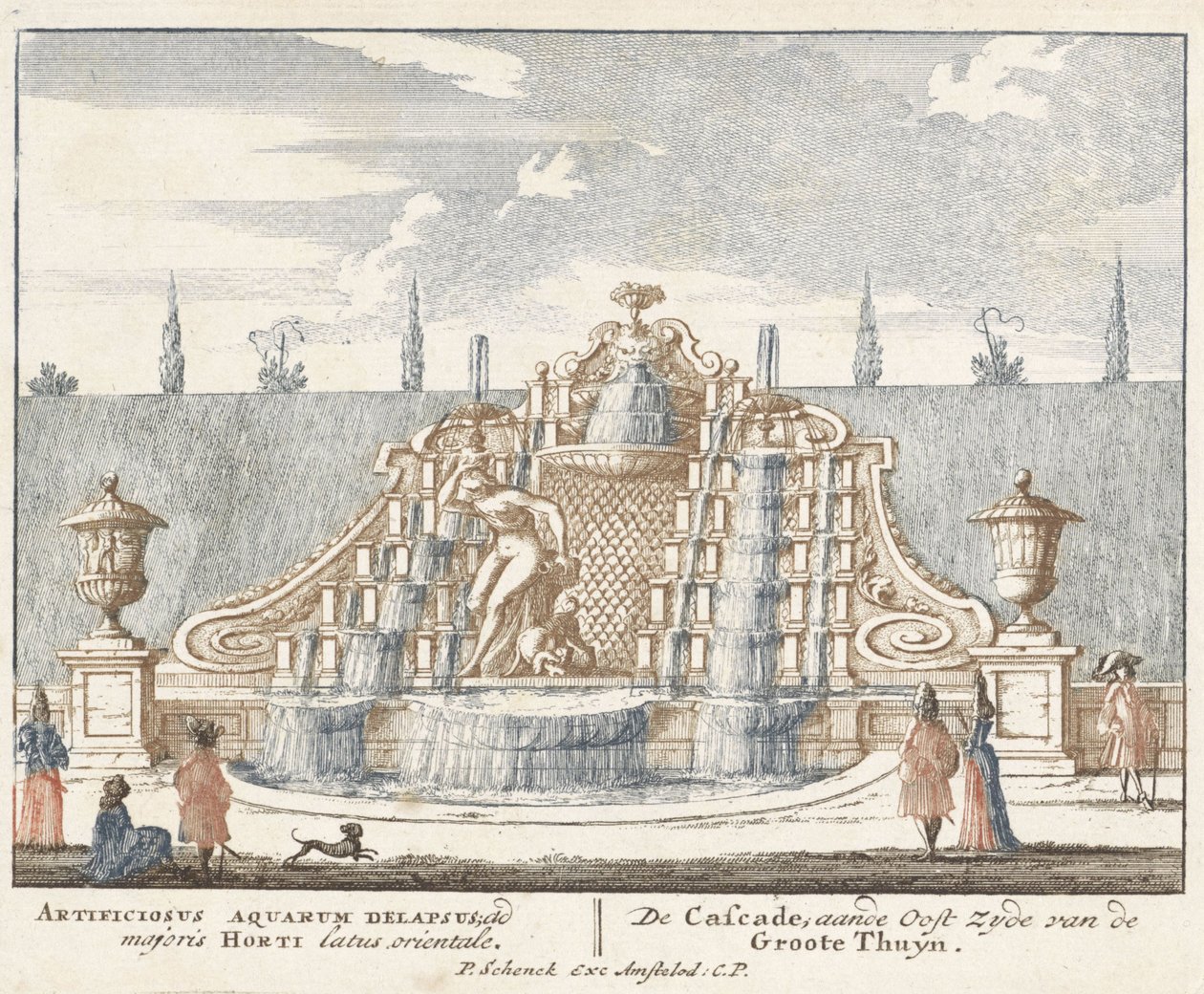 Springvand i haven til paladset Het Loo, 1694-97 af Jan I van Call
