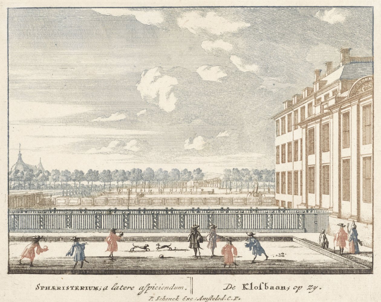 Spil Klosbaan på Het Loo Palace, 1694-97 af Jan I van Call