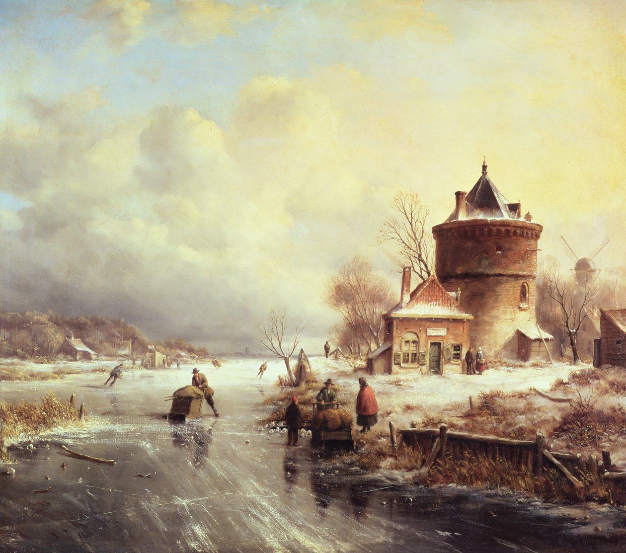 En frossen flod af Jan Jacob Spohler