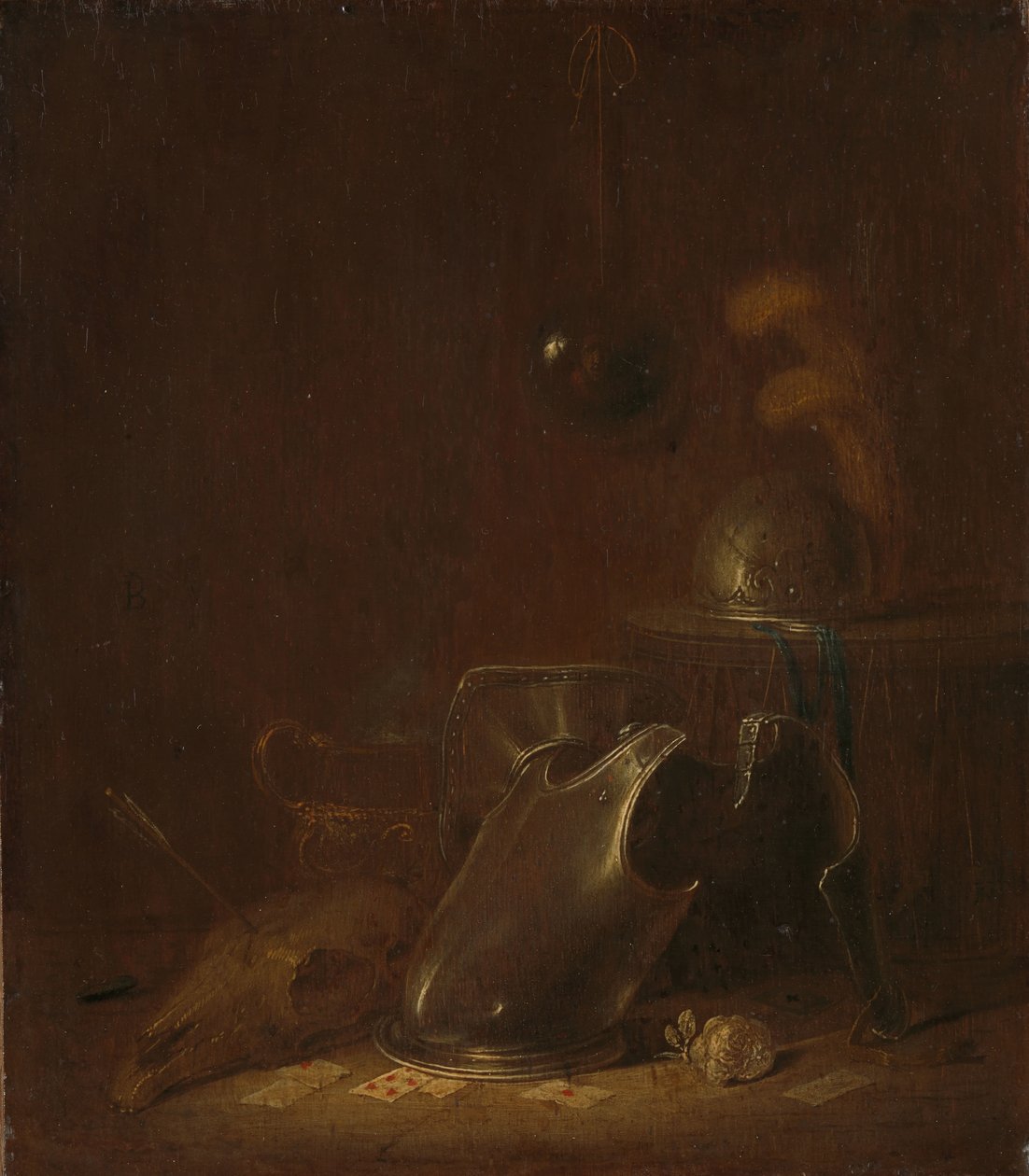 Stilleben med krigsredskaber af Jan Jansz Buesem (attributed to)