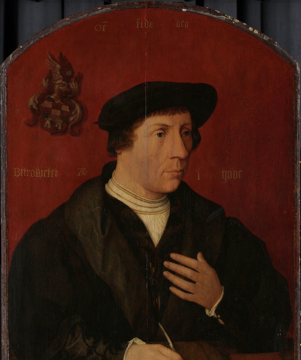 Portræt af en mand af Jan Jansz Mostaert (circle of)