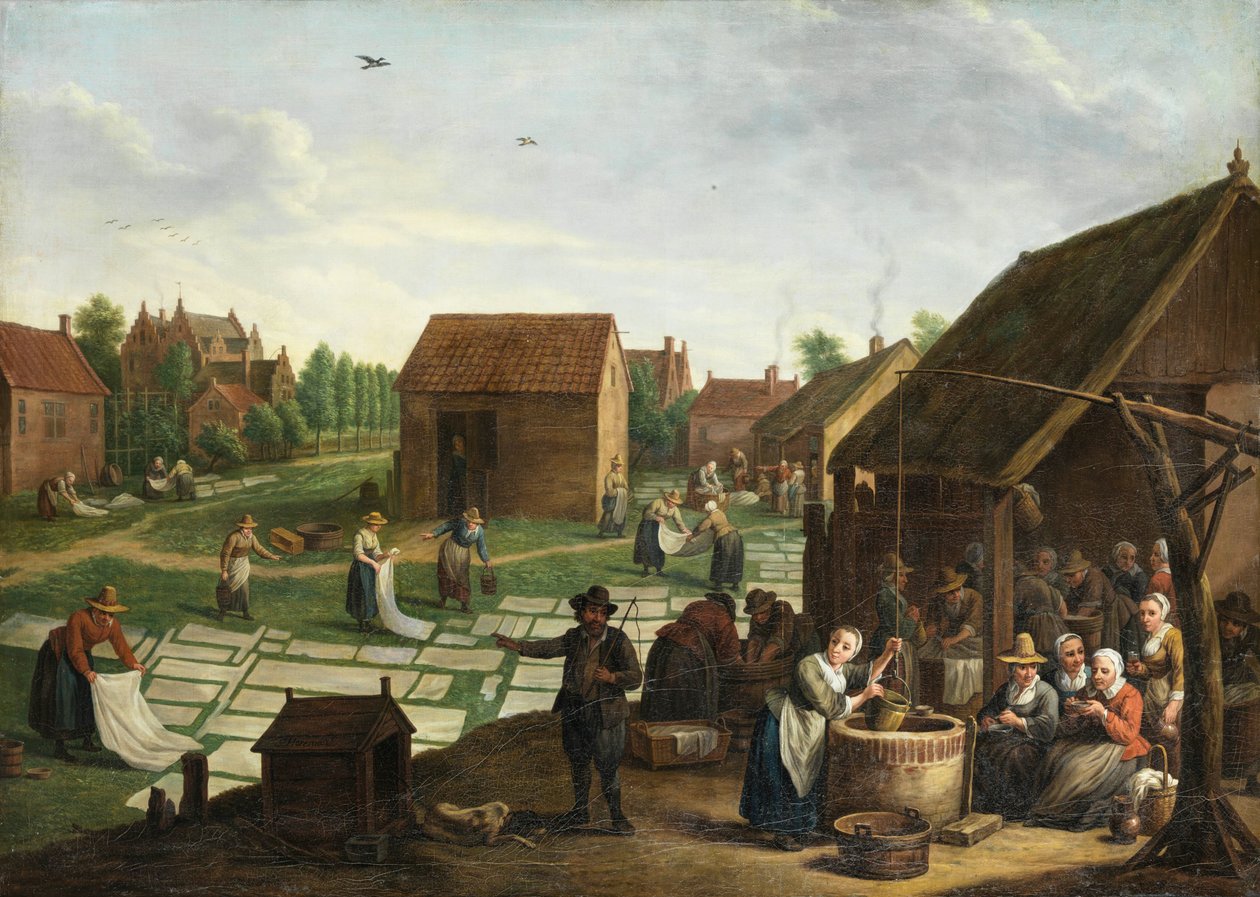 Jan Josef Horemans (II) Bleachfield af Jan Josef Horemans the Younger