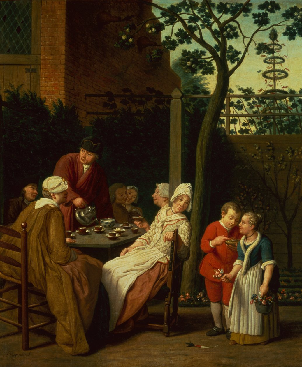 Four Seasons, Spring (olie på lærred) af Jan Josef the Elder Horemans