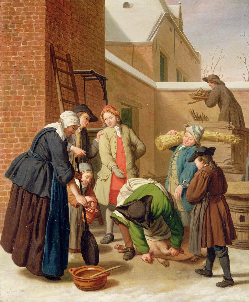 De fire årstider, vinter (olie på lærred) af Jan Josef the Elder Horemans