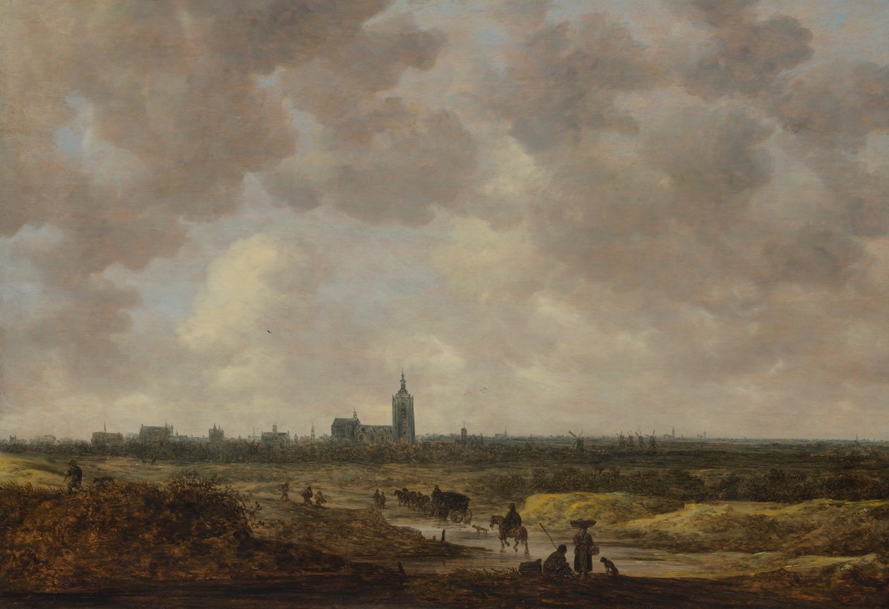 Udsigt over Haag fra nordvest, 1647. af Jan Josephsz van Goyen