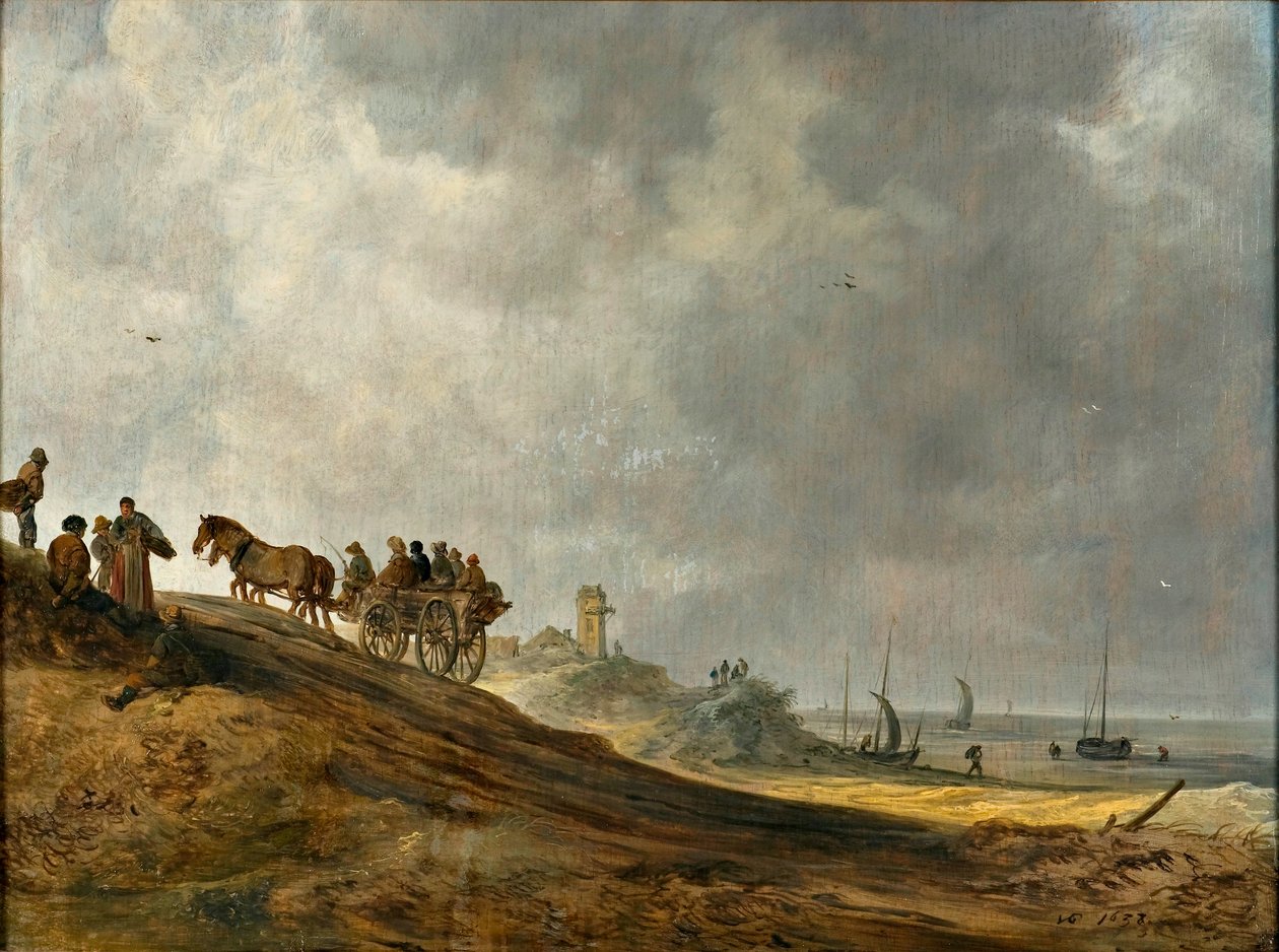 Strandbillede af Jan Josephsz van Goyen
