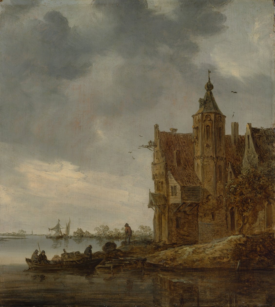 Landsted nær vandet, 1646. af Jan Josephsz van Goyen