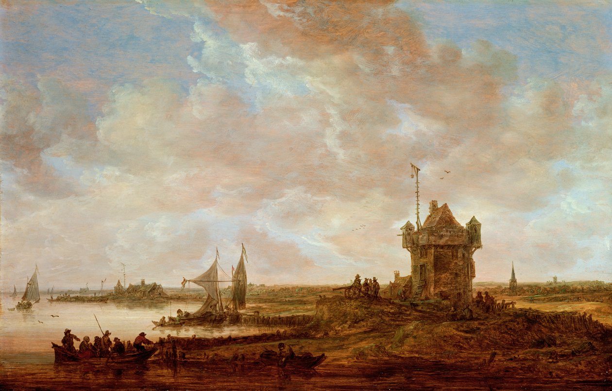 hollandsk landskab af Jan Josephsz van Goyen