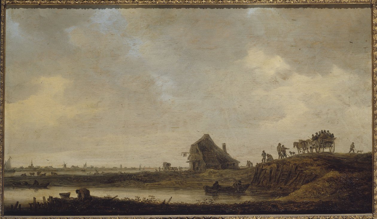 Kroen ved floden af Jan Josephsz van Goyen