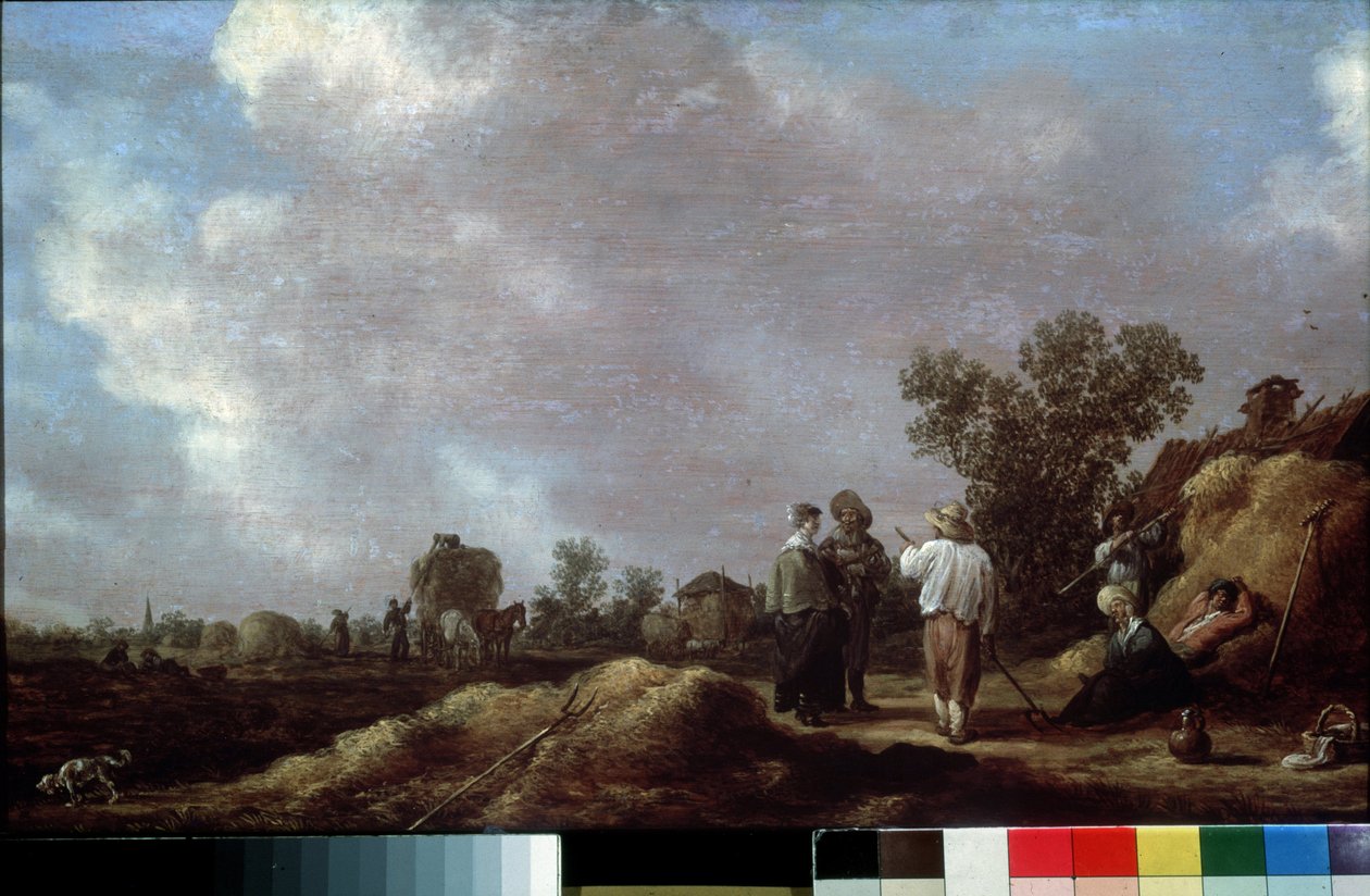 ""Høfremstilling"" (høfremstilling) Maleri af Jan Josefsz van Goyen (1596-1656) 1630 Pushkin Museum, Moskva af Jan Josephsz van Goyen
