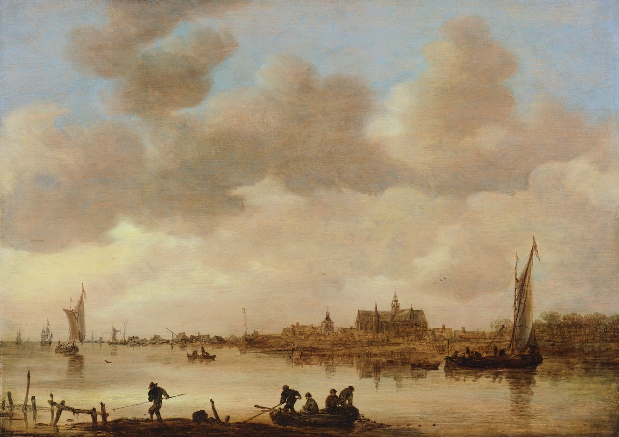 Landskab, af Jan van Goyen (1596-1656) af Jan Josephsz van Goyen