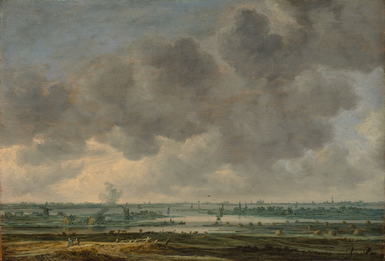 Udsigt over Haarlem og Haarlemmer Meer, 1646 af Jan Josephsz van Goyen