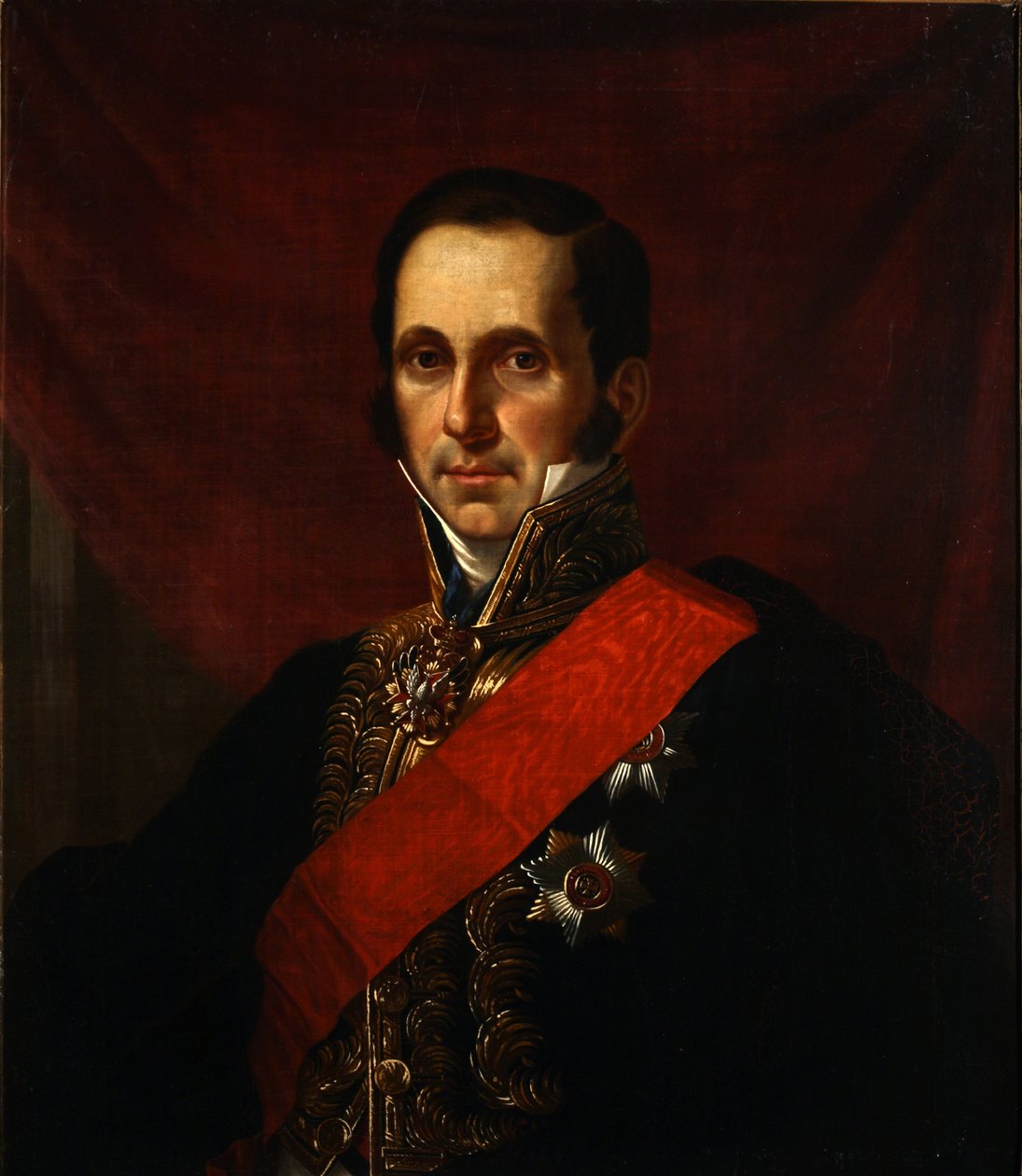 Portræt af grev Sergey Semionovich Uvarov 1786-1855, 1844 af Jan Ksawery Kaniewski