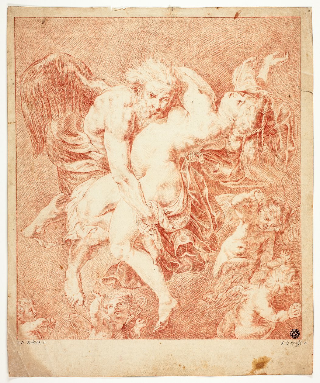 Boreas og Orytheia af Jan Lauwryn Krafft