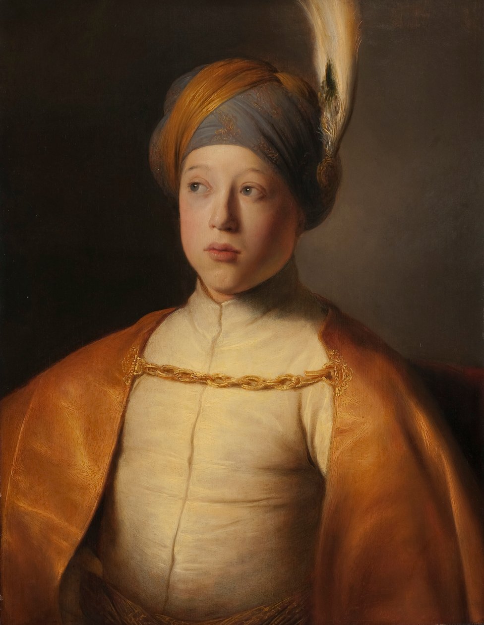 Dreng i en Kap og Turban Portræt af Prins Rupert af Pfalz, ca 1631. af Jan Lievens