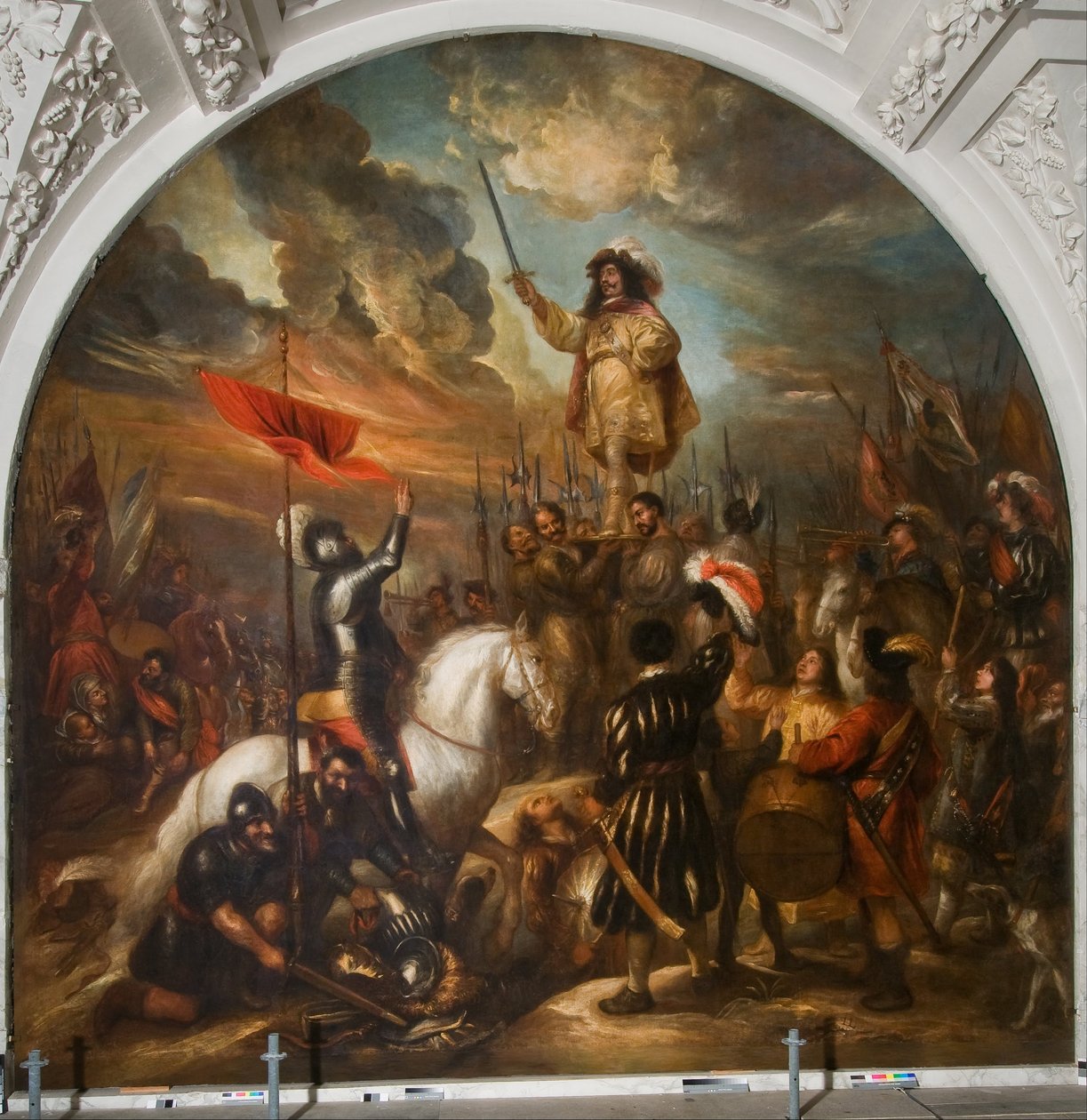 Brinio rejst på et skjold af Jan Lievens