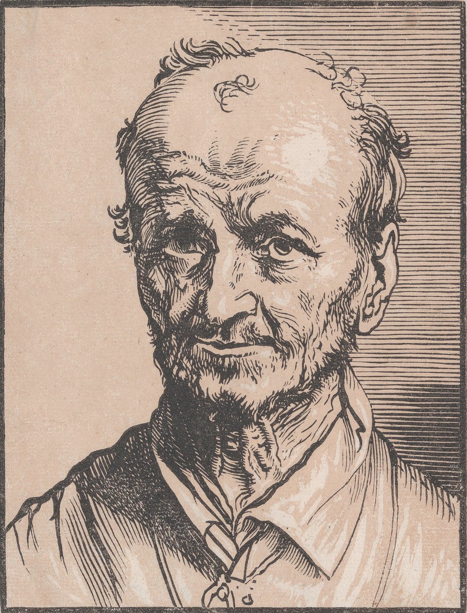Buste af en mand, 1600-tallet. af Jan Lievens