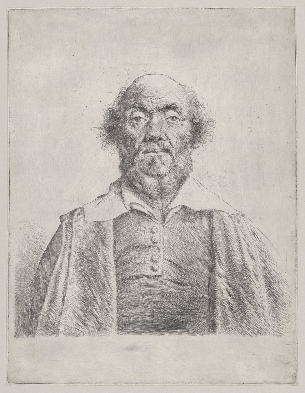 Buste af en ældre mand af Jan Lievens