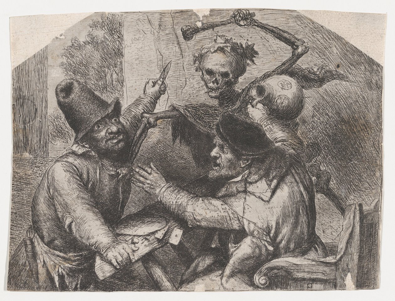 Døden og kortspillere af Jan Lievens