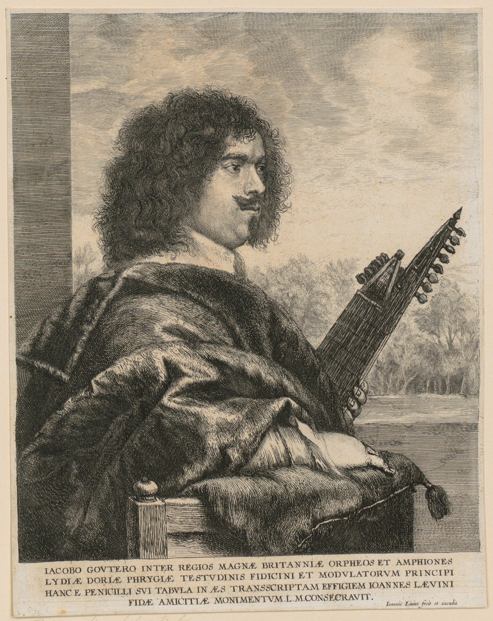Portræt af Jacques Gaultier (Gouter) af Jan Lievens