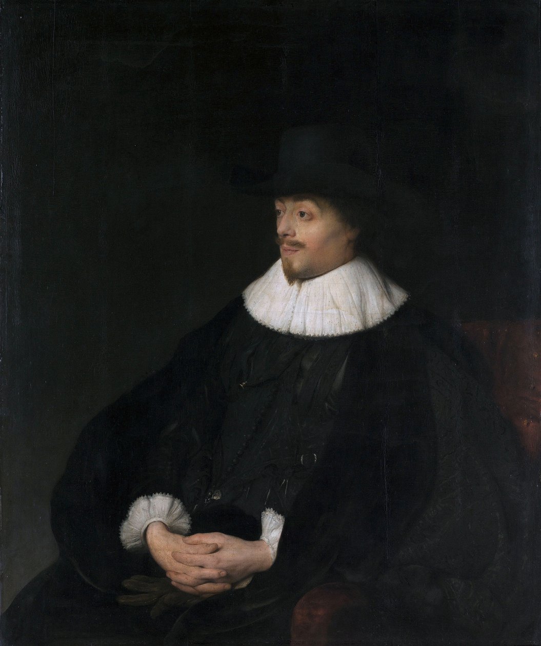Portræt af Constantijn Huygens (1596-1687) af Jan Lievens