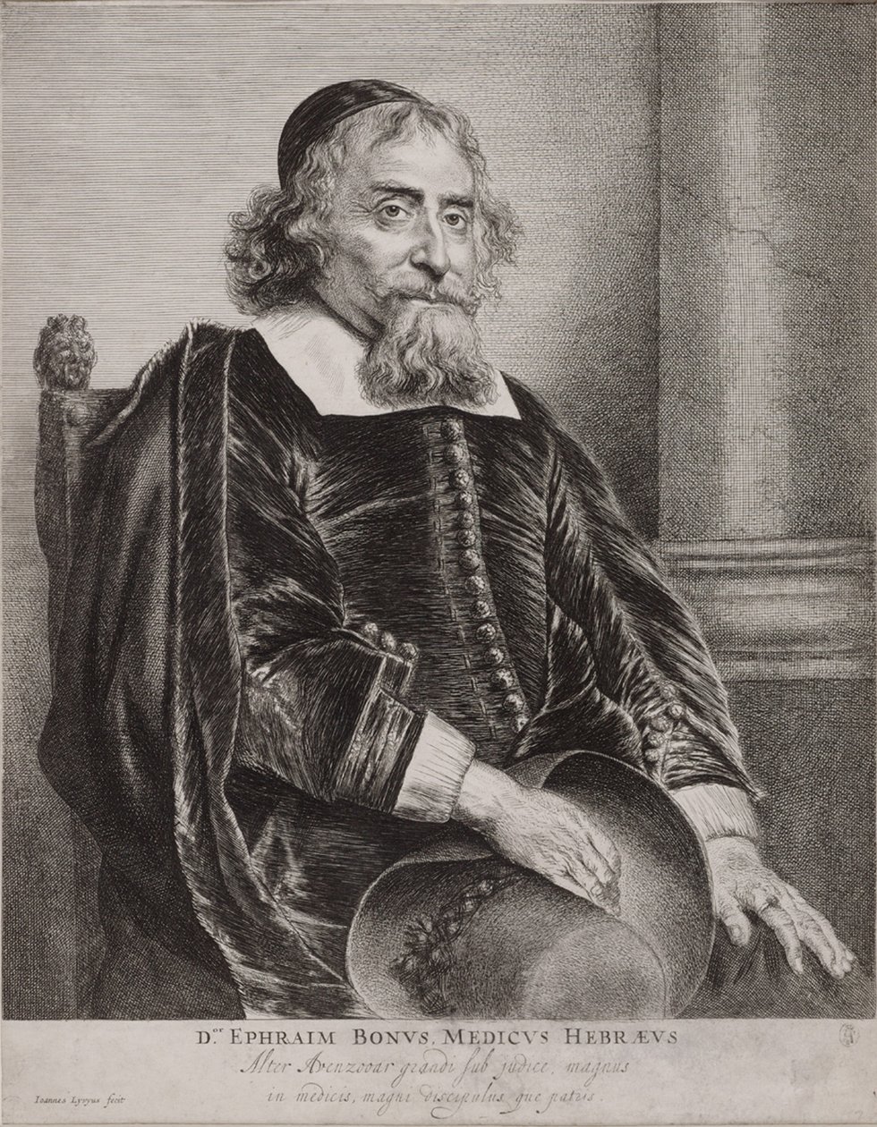 Portræt af Ephraim Bueno af Jan Lievens