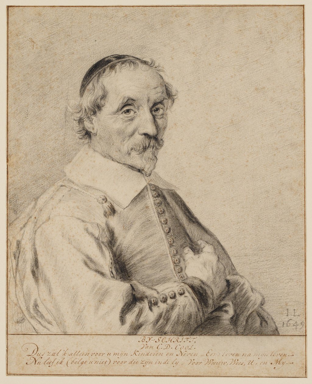 Portræt af Cornelis Dircksz Cool (ca. 1593-1669) af Jan Lievens