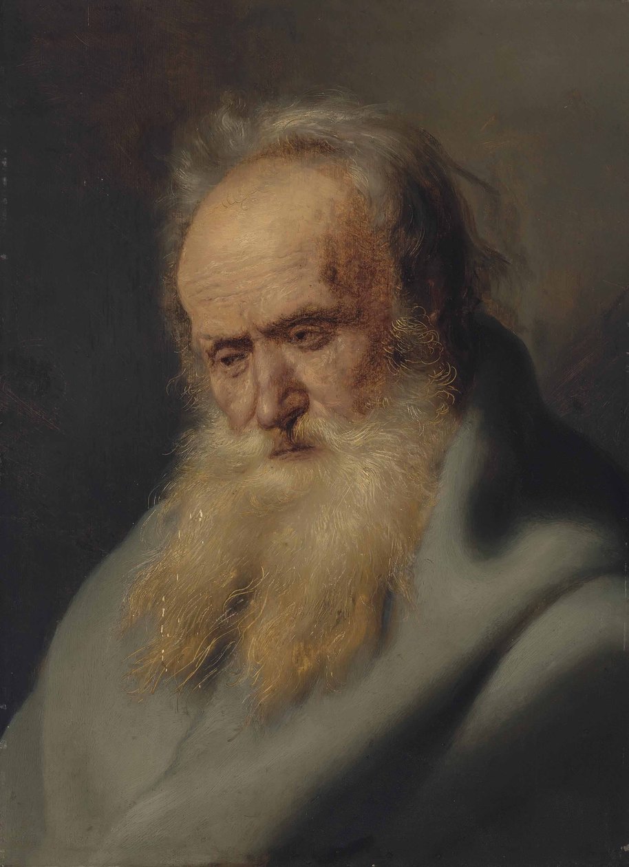 Tronie af en gammel mand af Jan Lievens