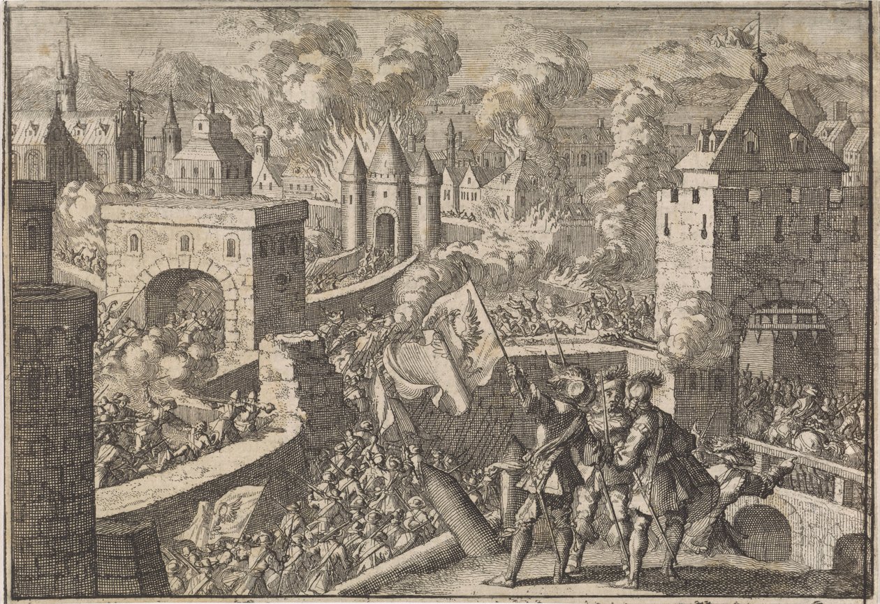 Erobring af Magdeburg, 1631 af Jan Luyken (attributed to)