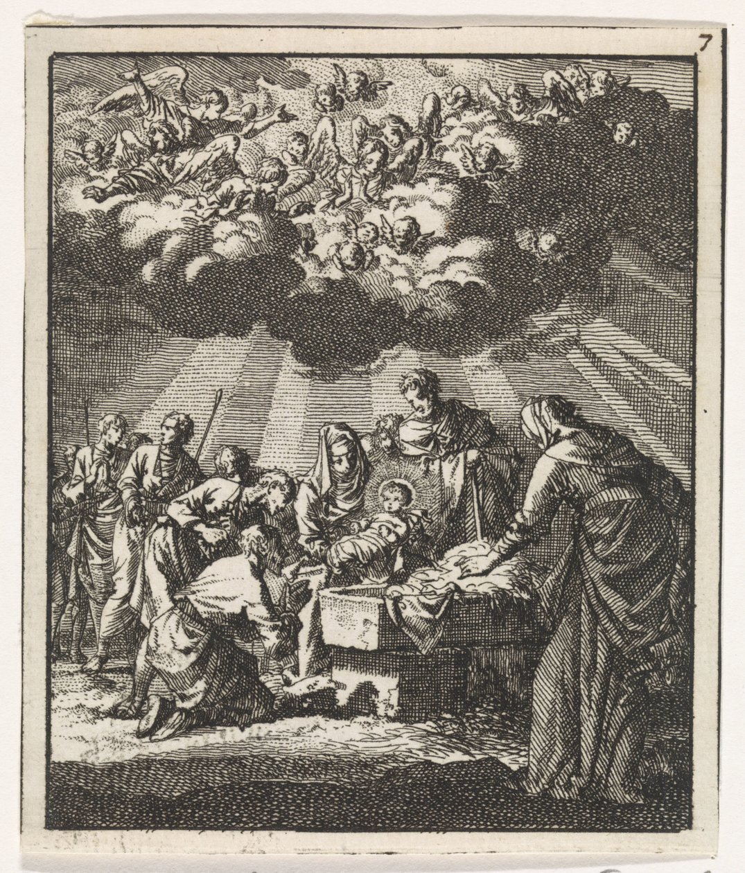 Tilbedelse af hyrderne af Jan Luyken