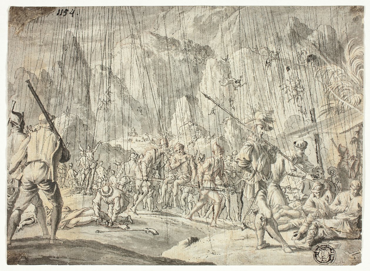 Kampscene af Jan Luyken