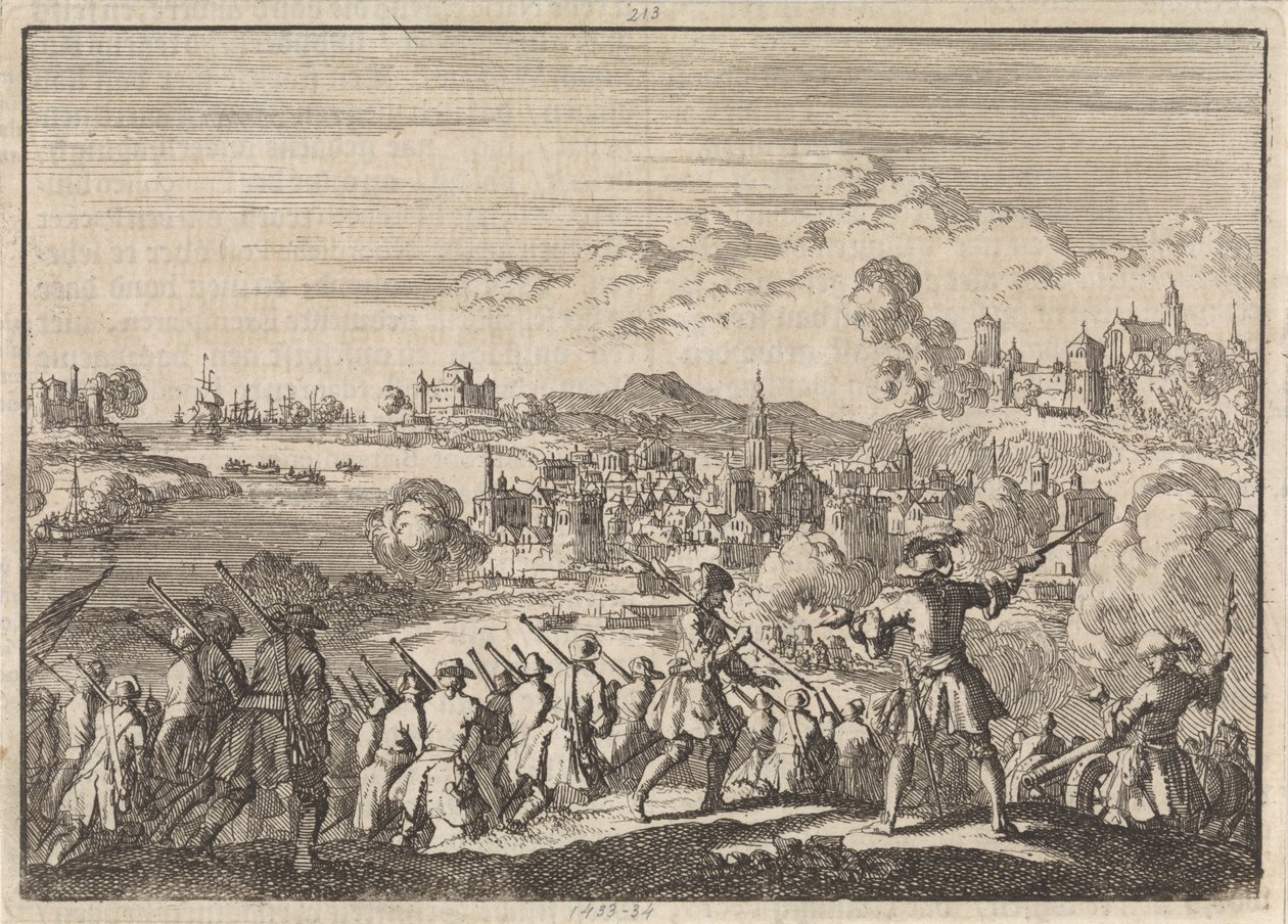 Fransk erobrer under Pointis Carthagena i Sydamerika, 1697 af Jan Luyken