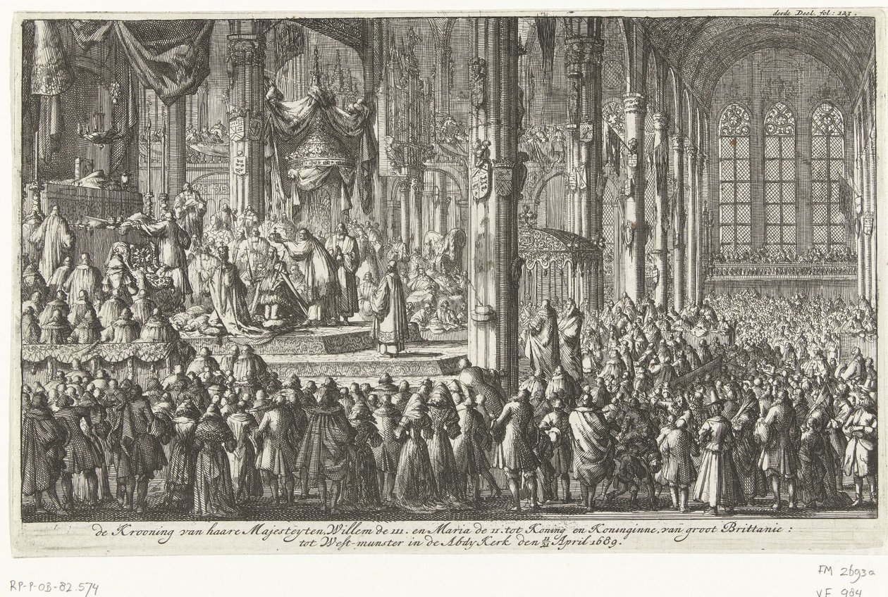 Kroningen af Vilhelm 3., 1689 af Jan Luyken