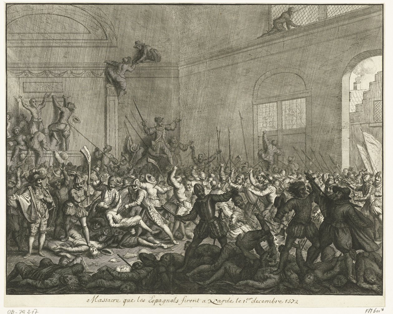 Mord i en kirke i Naarden, 1572 af Jan Luyken