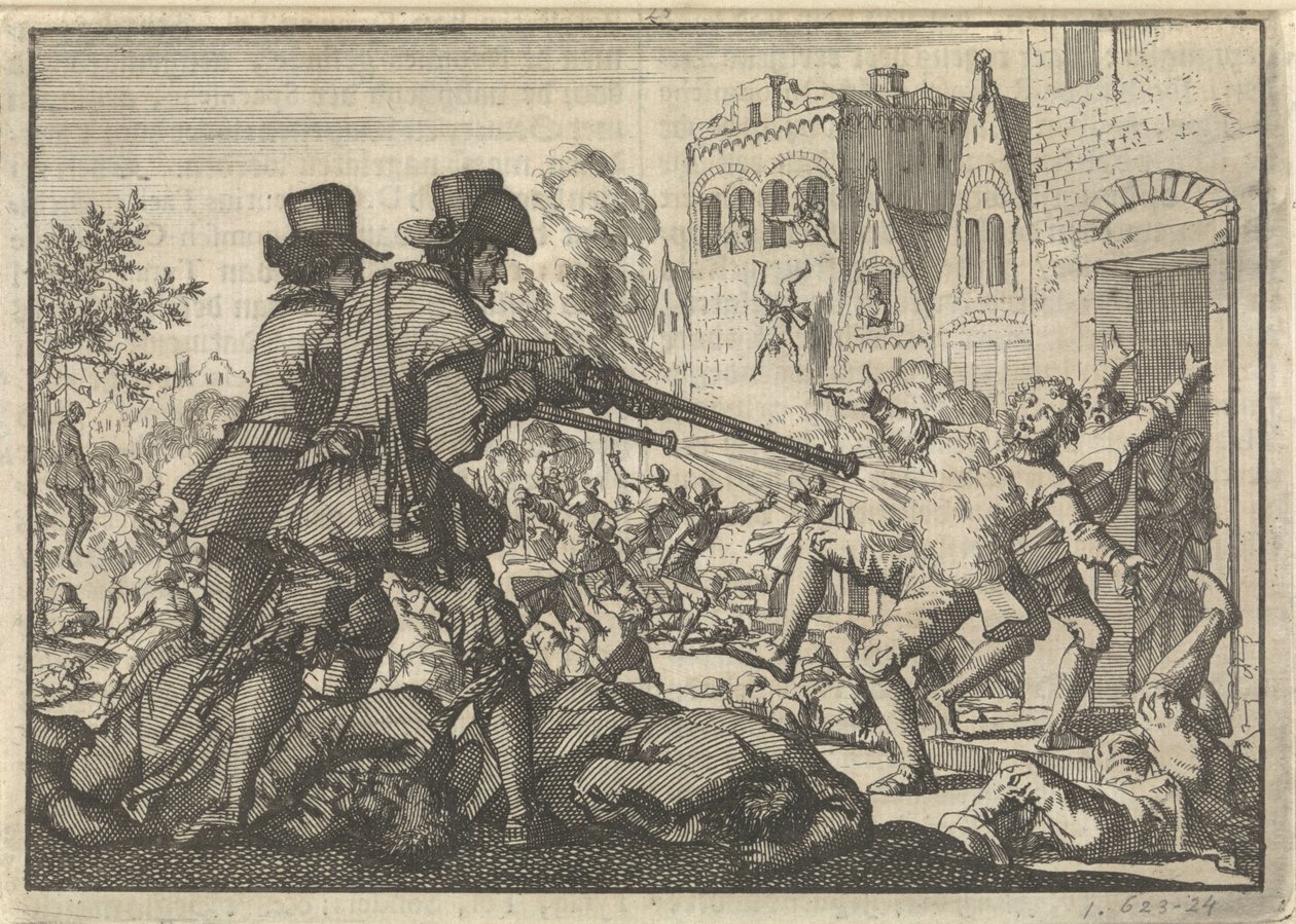 Mordet på de reformerte i Tirano, 1620 af Jan Luyken