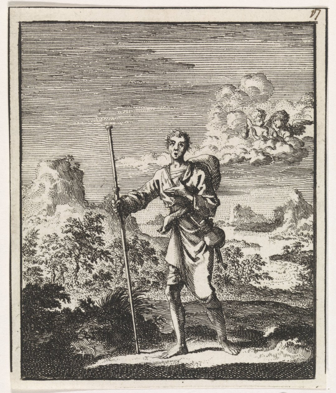 Pilgrim i et bjerglandskab af Jan Luyken