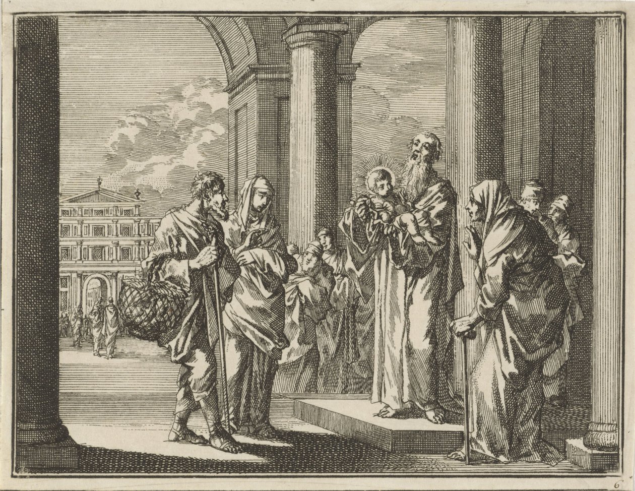 Fremstillingen af Kristus i templet af Jan Luyken