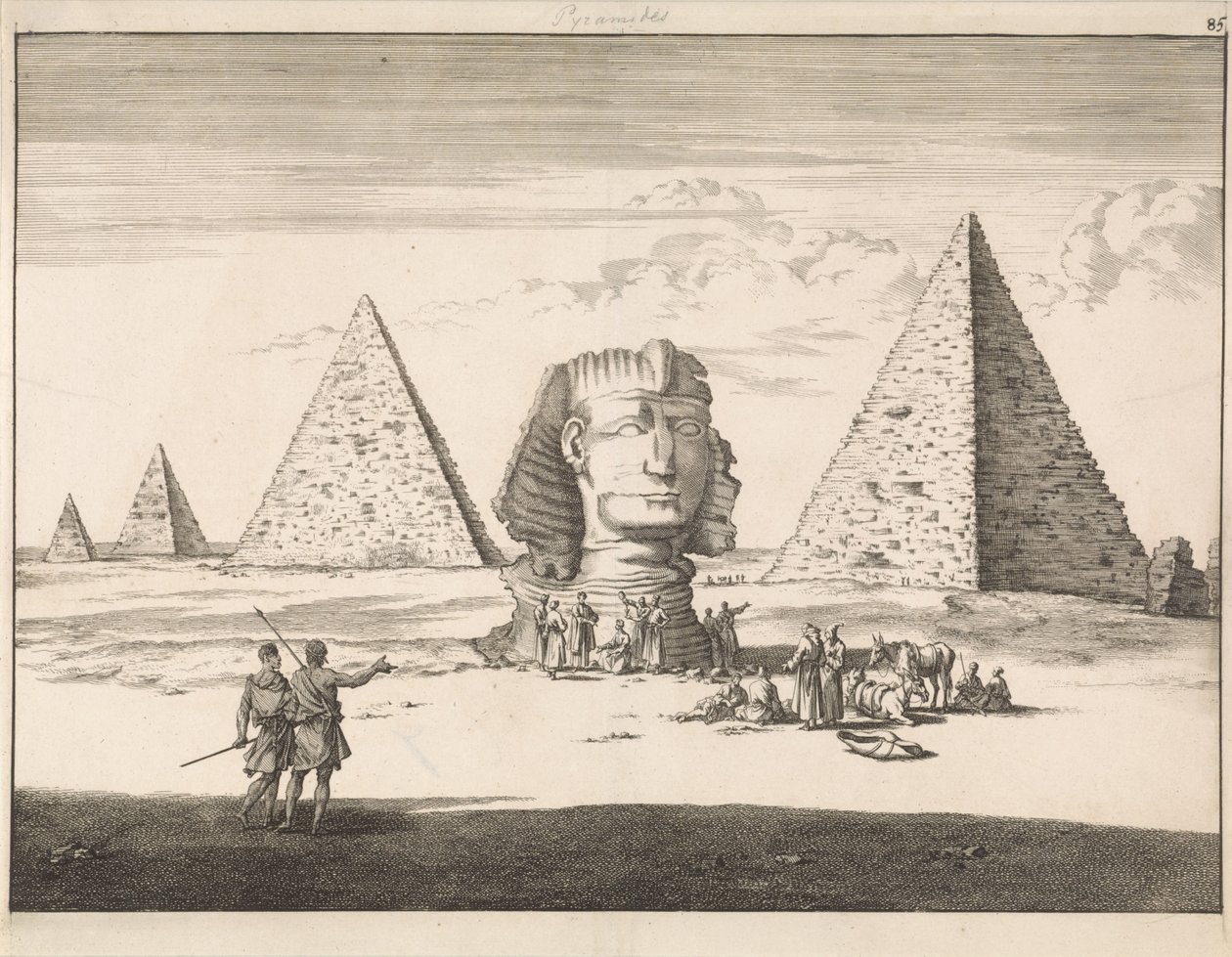 Pyramiderne og Sfinxen i Giza af Jan Luyken