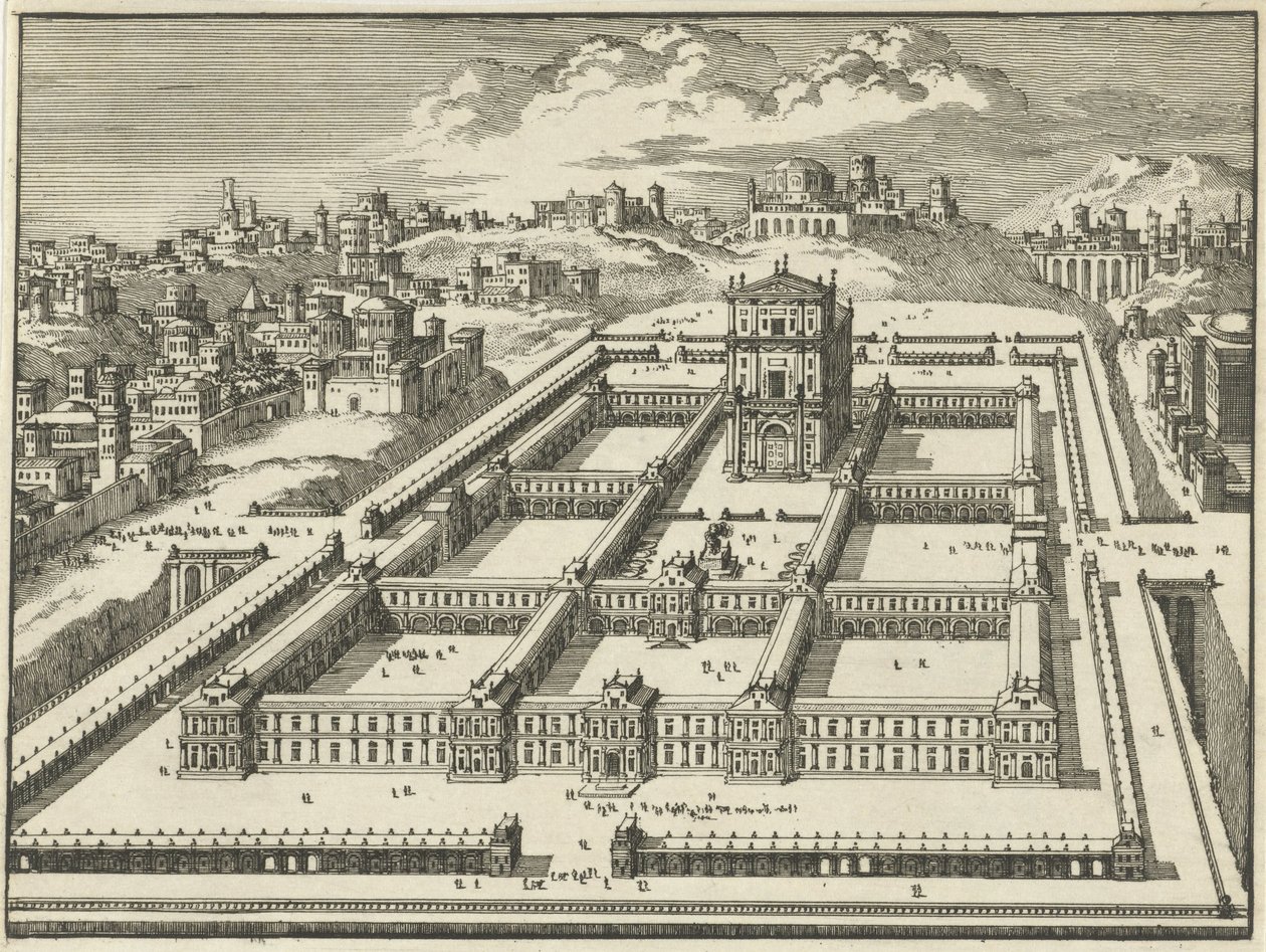 Salomos tempel, Jerusalem (variant B) af Jan Luyken