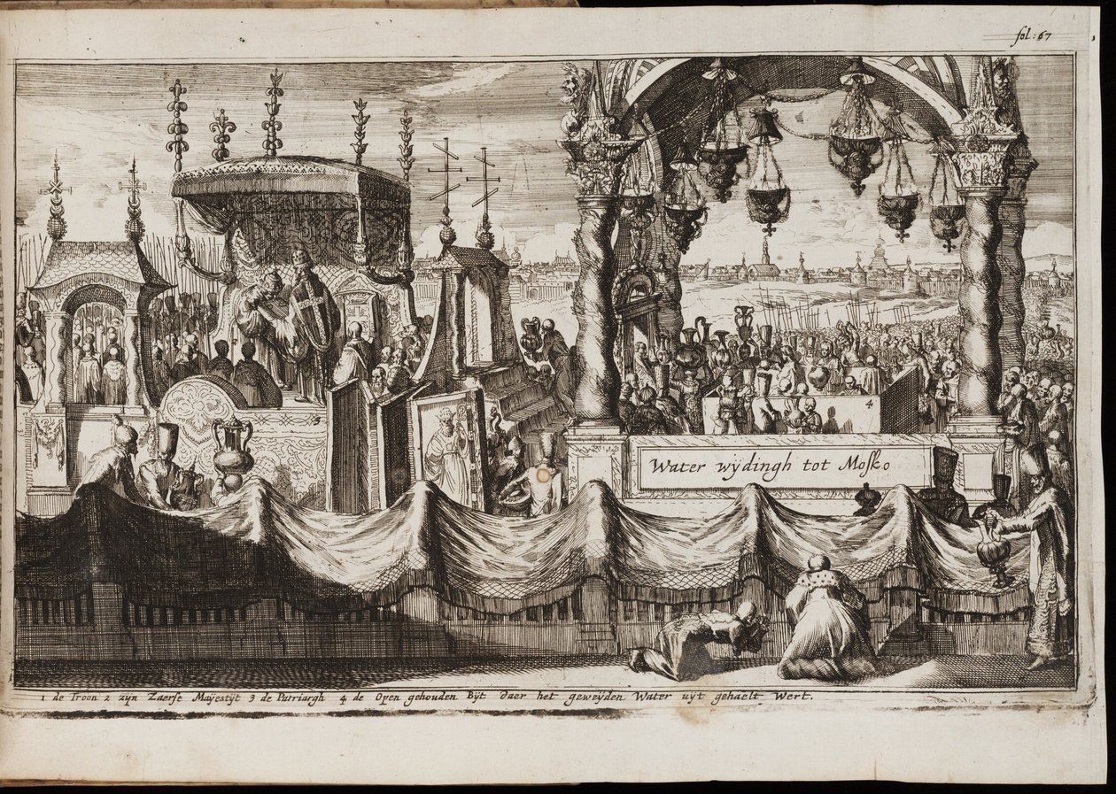 Vandets store velsignelse i Moskva, 1677 af Jan Luyken