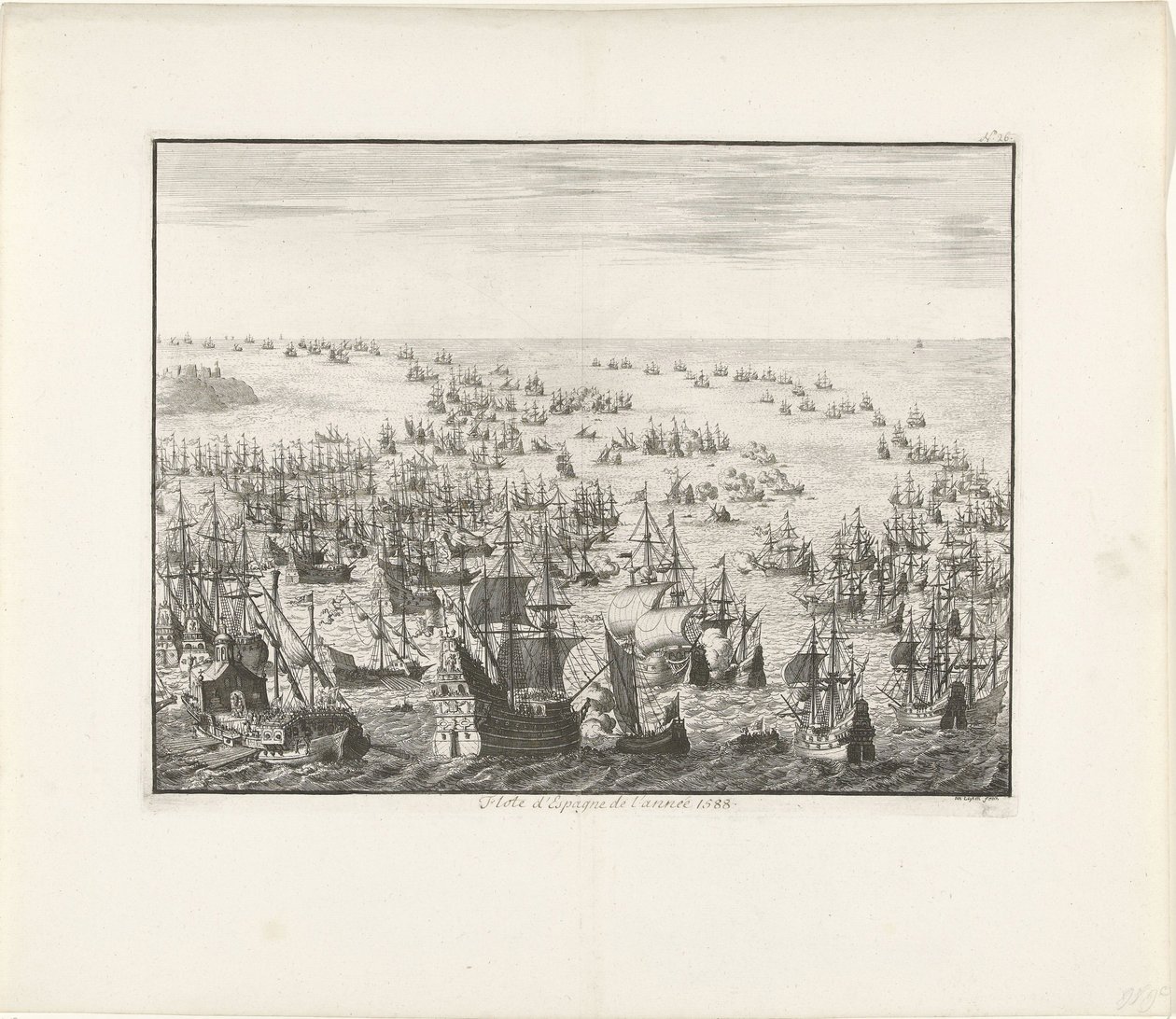 Den spanske armadas forlis i 1588, ca. 1680 af Jan Luyken