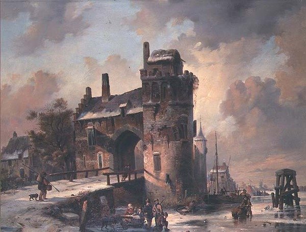 Figurer på en frossen vandvej af Jan M. Ruyten